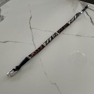 Brighton Black and Brown Patterned Men's Belt